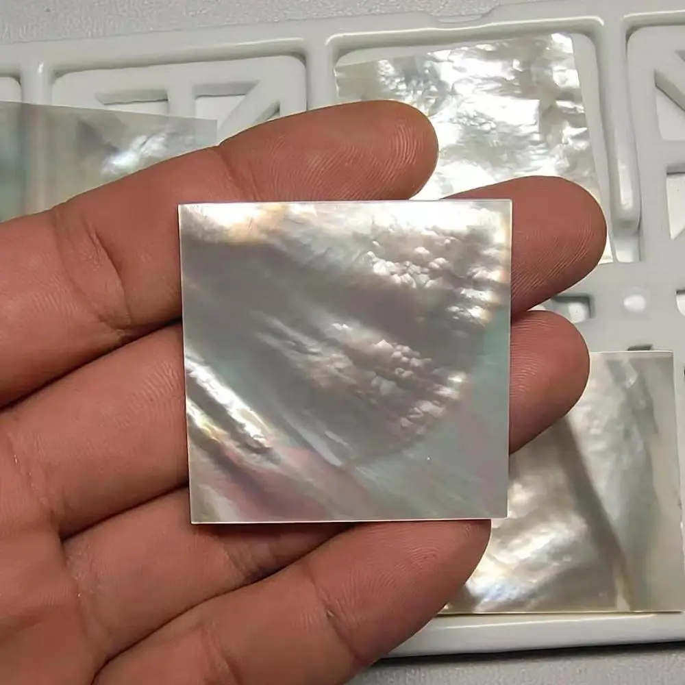 polished natural mother of pearl shell cutting blank pieces for jewelry inlay
