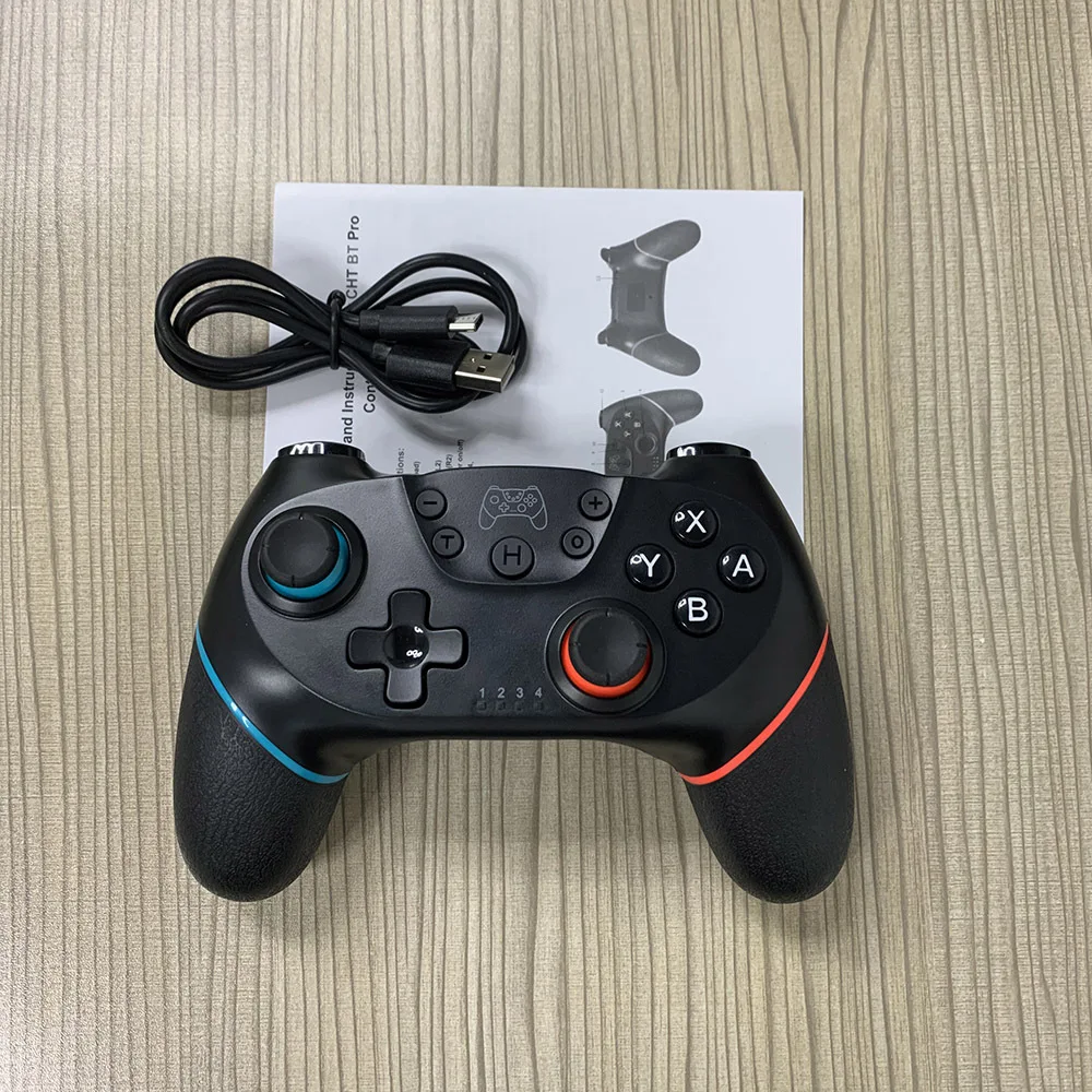 
Wireless Pro Controller Remote Gamepad Switch Pro Controller with Gyro Axis Turbo and Adjustable 