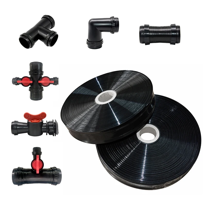 Agricultural drip irrigation laser spray irrigation system micro spray hose rain tape rain hoses rain pipe for farms