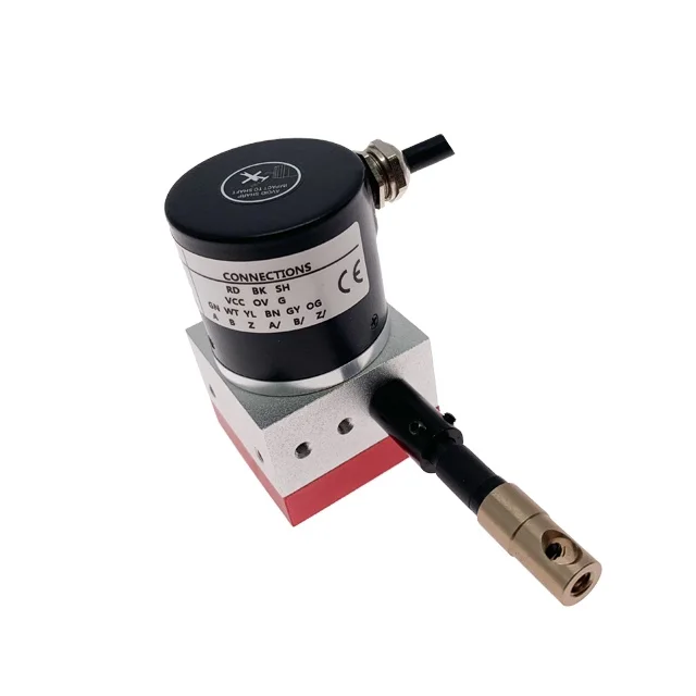 Draw-wire Encoder Linear Potentiometer Position Sensor HY40S-600mm Output Signal PNP Linear Encoder Sensor