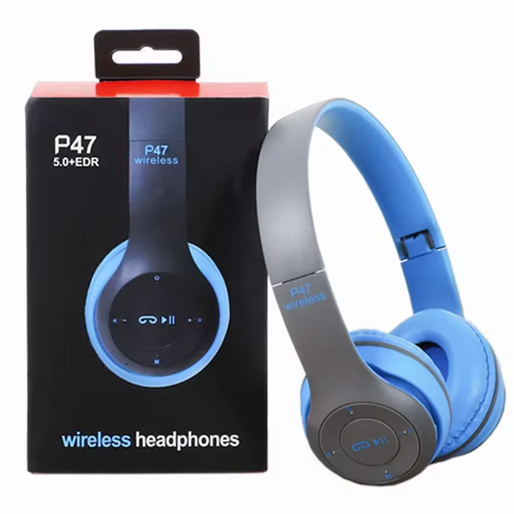Hot P47 Wireless Headphones Earbuds TWS Ecouteurs Fones Sem Fio P47 Earphone Mobile Phone LED bt5.3 Headphones