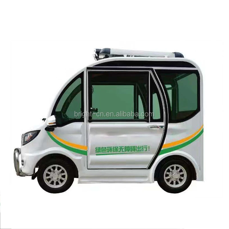 Factory Supply Mini 4-Wheel Electric Car with 2 Doors Cheap EV Lead Acid Battery Wholesale Price for disabled