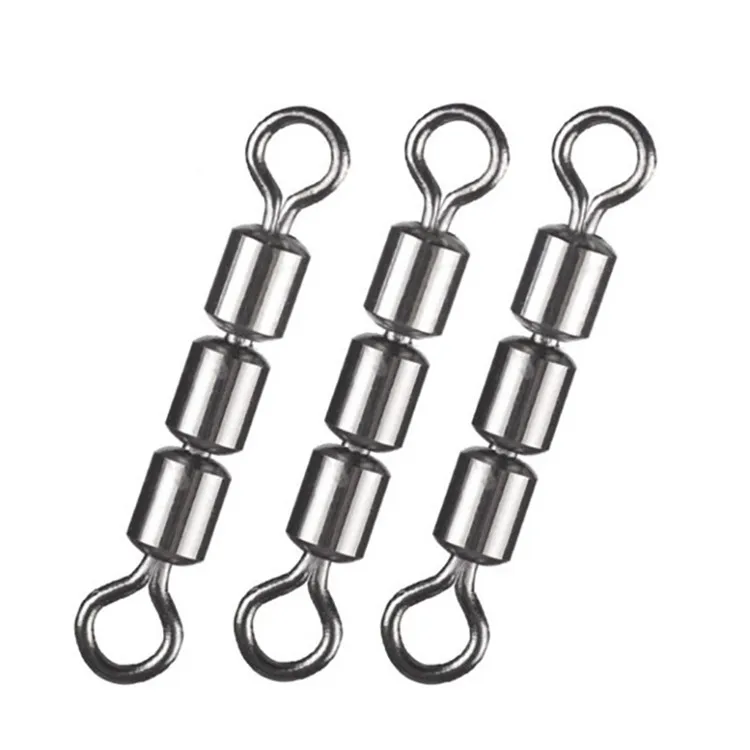 Fishing Rolling Swivel Nice Snap Accessories Line Connector Stainless steel Fishing Rolling Swivels With duo lock Snap