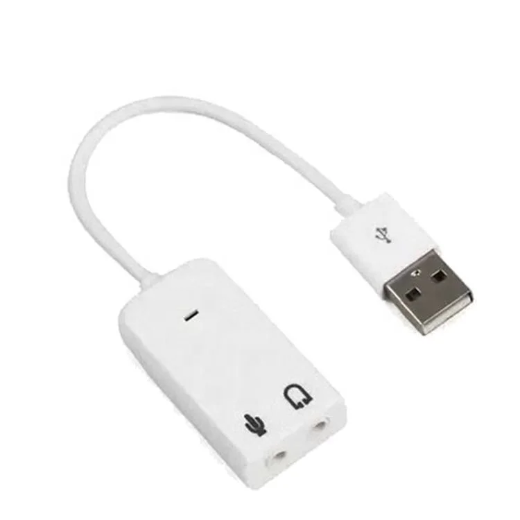 Разъем и воспроизведение аудио микрофон студия USB внешняя звуковая карта адаптер