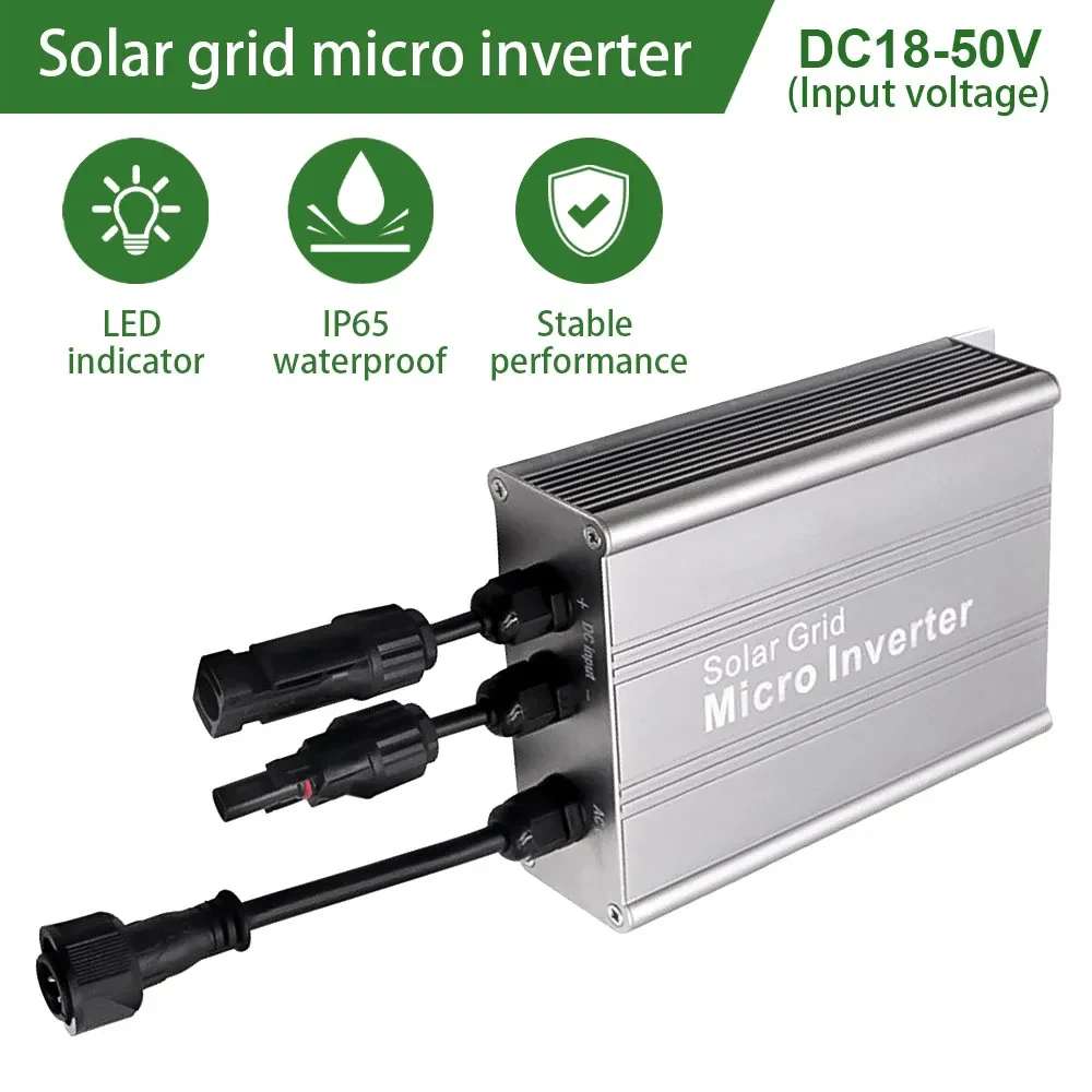 Solar grid tie inverter MPPT 300W350W500W600W700W PV Modular Smart micro inverter system DC to AC Output 120V/230V Auto