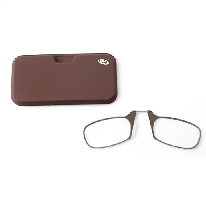 Comfortable Mini Cheap Stick Mobile Phone Thin Optics Clip On Nose Pad Reading Frames Glasses Optical Eyewear