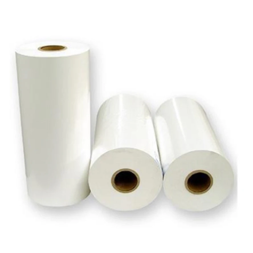 White Matte Polypropylene Printed Bopp Film Rolls Two Side Coating Pp Synthetic Paper For Conventional Offset Printing