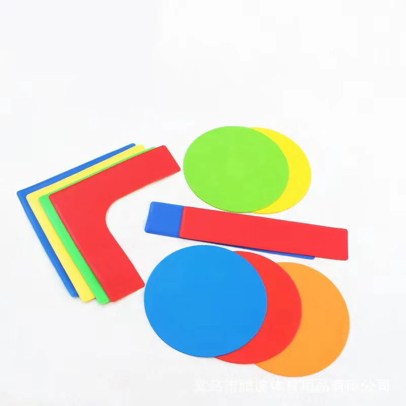 Rubber Agility Dots Flat Cones Sports Dots Floor Spots Agility Markers For Sports Training Discs Tee Shape
