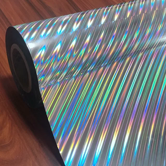 Best Selling Rainbow Holographic Thermal Lamination Holographic Film Roll PET BOPP Thermal Lamination Film