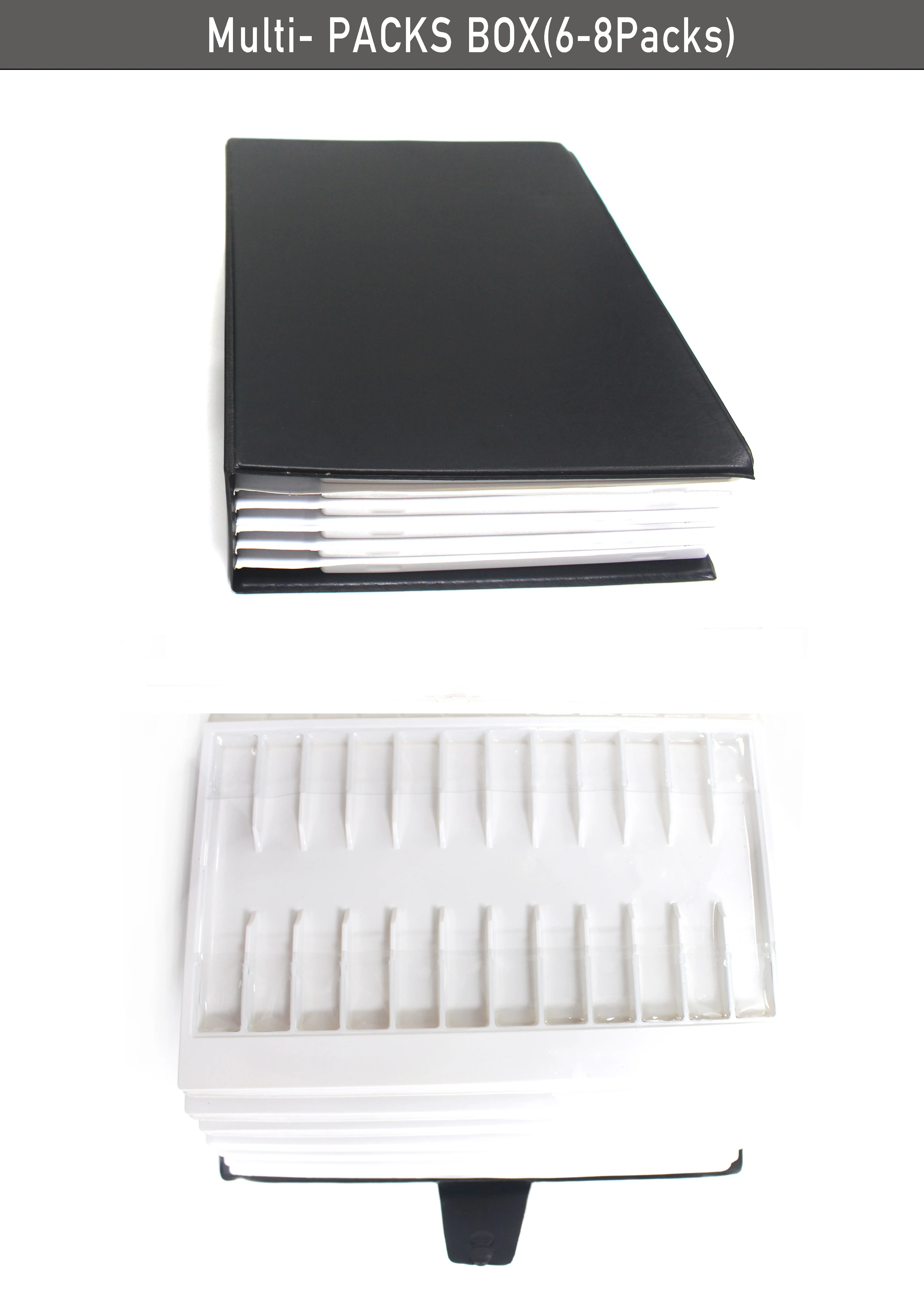 Custom Packing Leather Box Brochure Watch Band Packaging Sale Display Collection Book Watch Strap Show Book