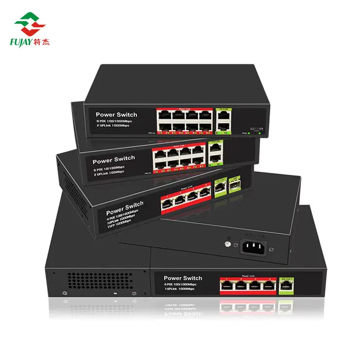 Factory wholesale Poe Switch 8+2+1Port 100/1000m Ethernet Fiber Switch Poe Gigabit