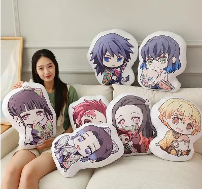 Accessories Anime Demon Slayer Plush Pillow Toy Sailor Moon Pokedoll Character Custom Pillow Stuffed Soft Pillow Kids Gift