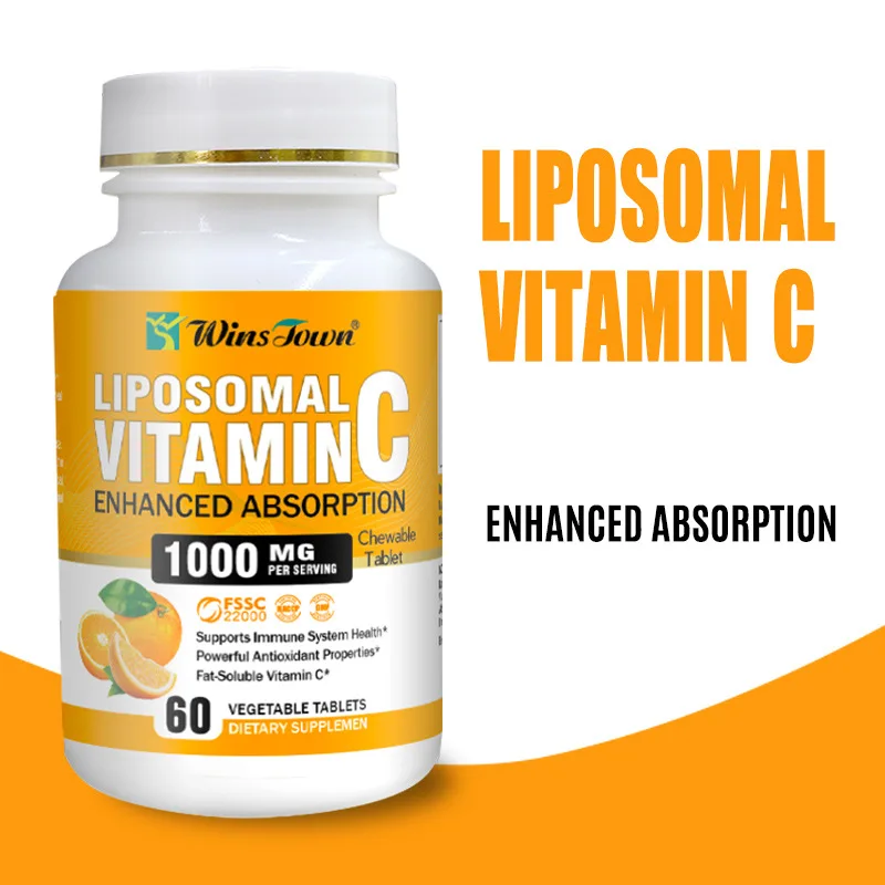 2024 New Products Premium Liposomal Vitamin C Tablet 1000 mg Ultra Absorbable Ascorbic Acid for Immune System and Collagen