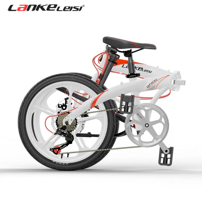 CE certification Folding bike 20 inch aluminum alloy frame double disc brake Shimano 7 speed bicycle road bike men and women