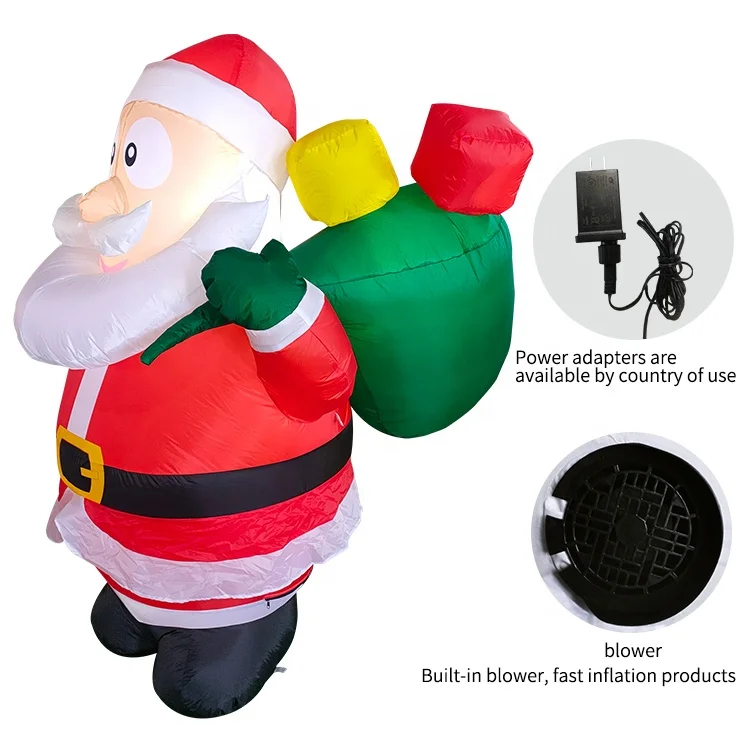 Waterproof light air blow up christmas inflatable santa claus Inflables Navidenos exterior Inflable Navidad