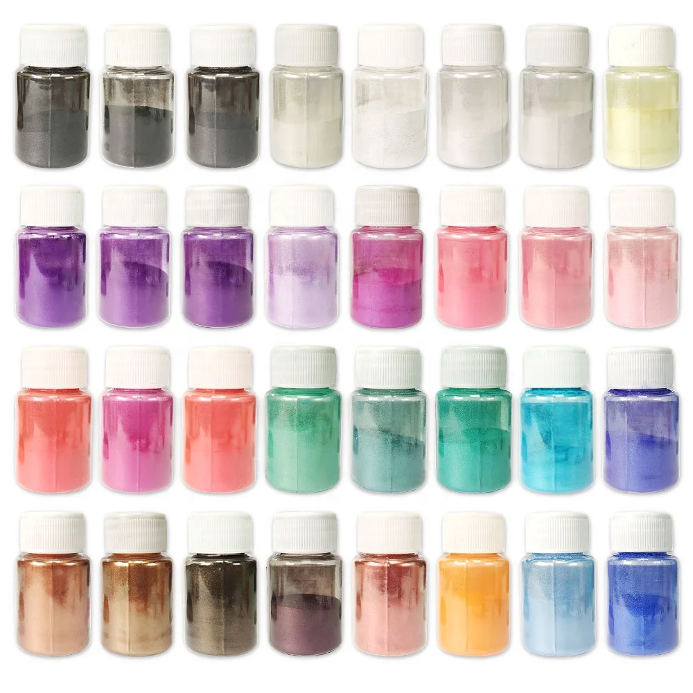 Wholesale Mica Powder Bulk Mica Pearl Pigment Powder Pearlescent Pigment For Epoxy Resin Hand Soap Candles Lip Gloss