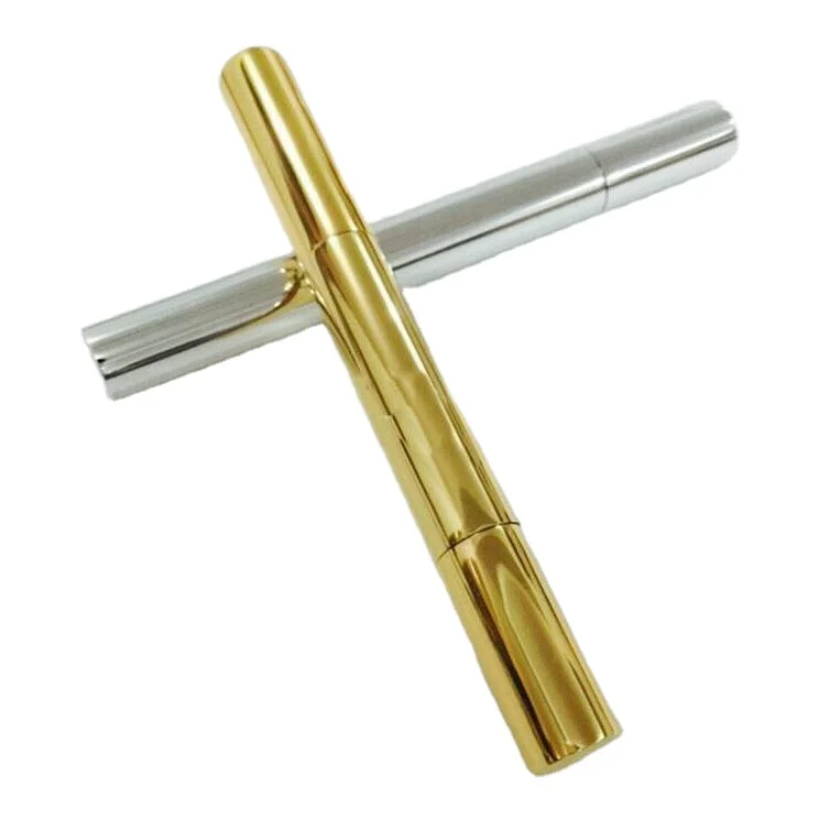 2ml 4ml 5ml Wholesale Gold Cosmetic Twist Packaging Makeup Empty Nail Care Lip Gloss Containers Tube Cuticle Oil Pen With Brush