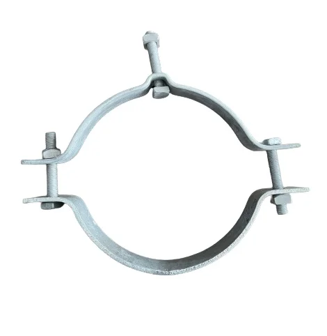 Hot Dip Galvanized ADSS Overhead Line Hardware Pole Fasten Hoop CA Type Pole Clamp