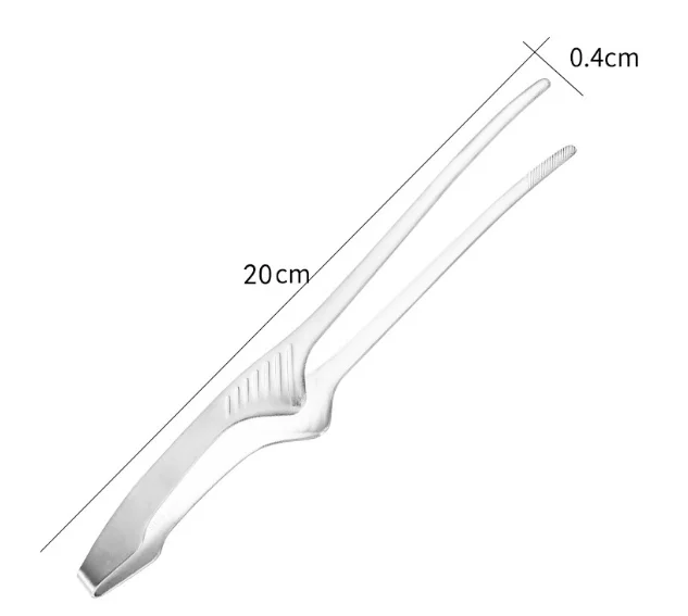 Korean and Japanese BBQ tongs Non-Slip  stainless steel Cooking Utensils Self-Standing Grill Tongs for Serving Food, Salad, BBQ