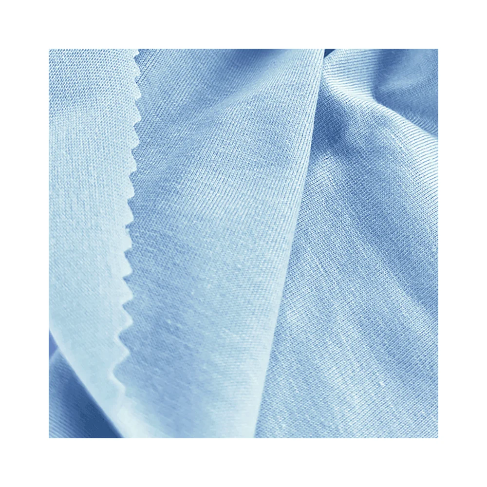 Made in China 170 gsm 100 Cotton Breathable Antibacterial Single Plain Knit Jersey Fabric