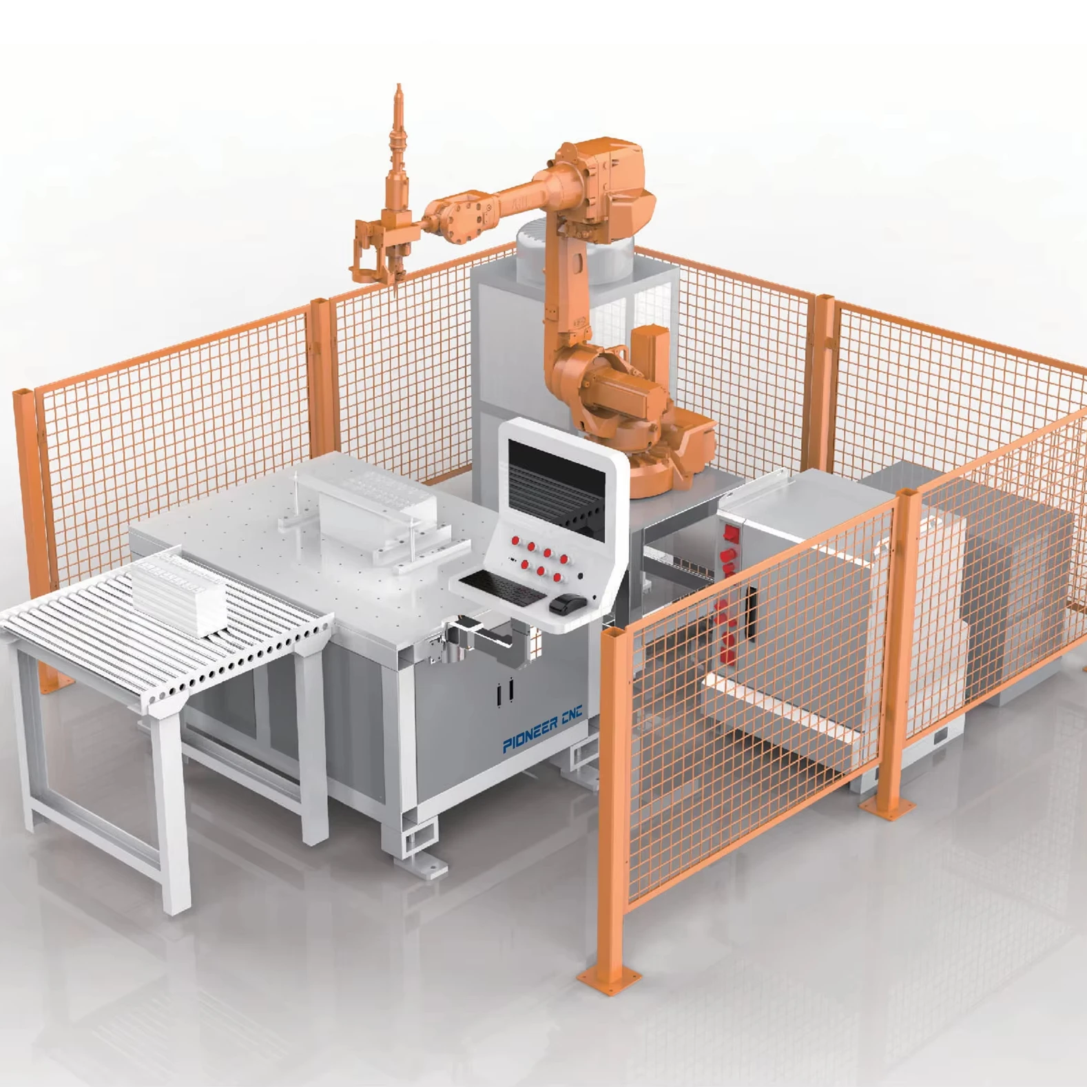 6kw Fanuc Robotic Arm Fiber Laser Cladding & Quenching System Welding Equipment for Roll Repairing