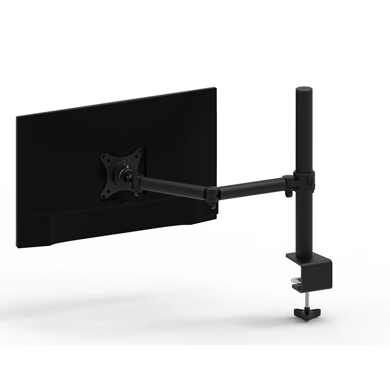 Single Monitor Desk VESA Mount, Fully Adjustable Monitor Arm Stand with Clamp and Grommet Base