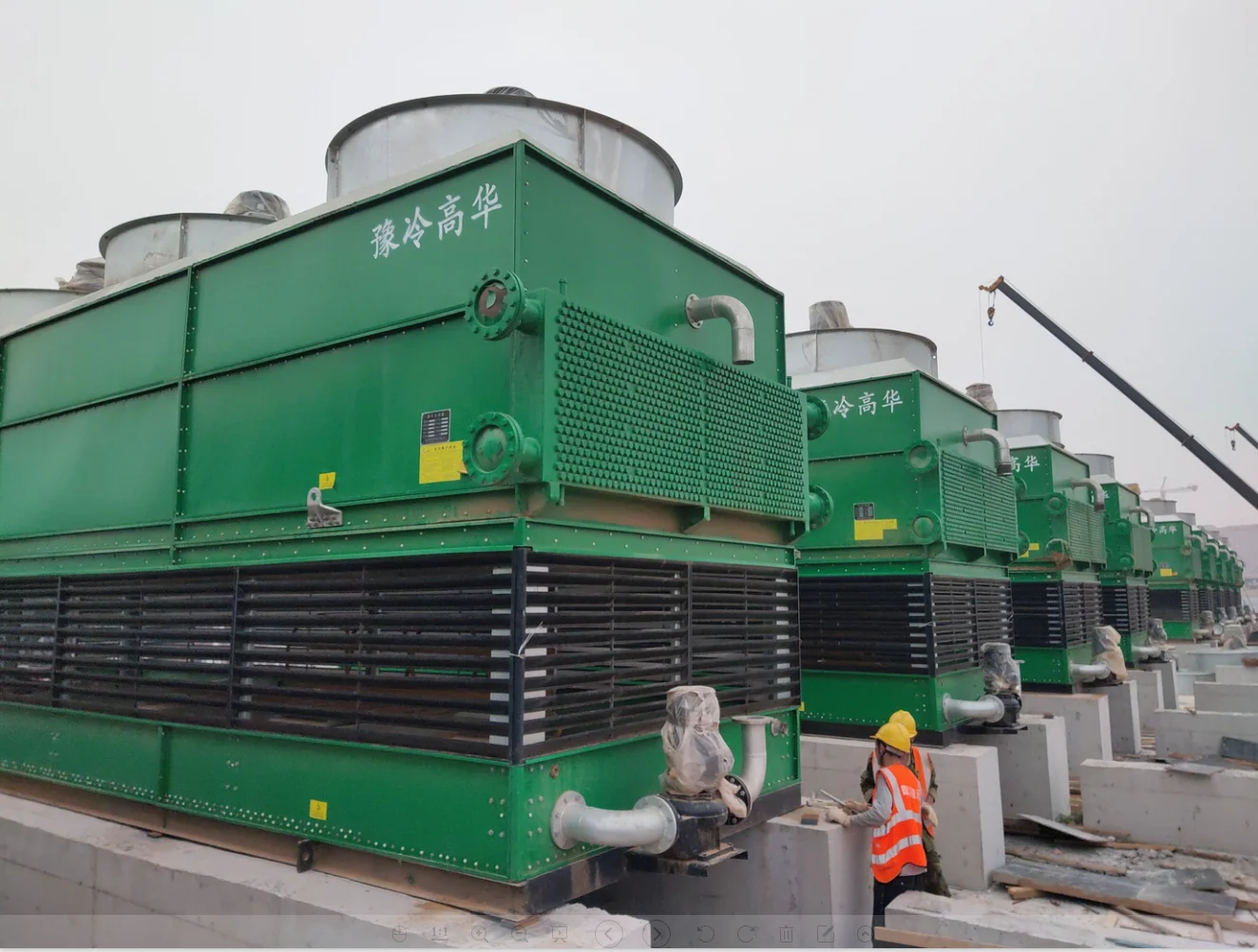 Stainless steel evaporator coil cooling tower closed type cooling tower