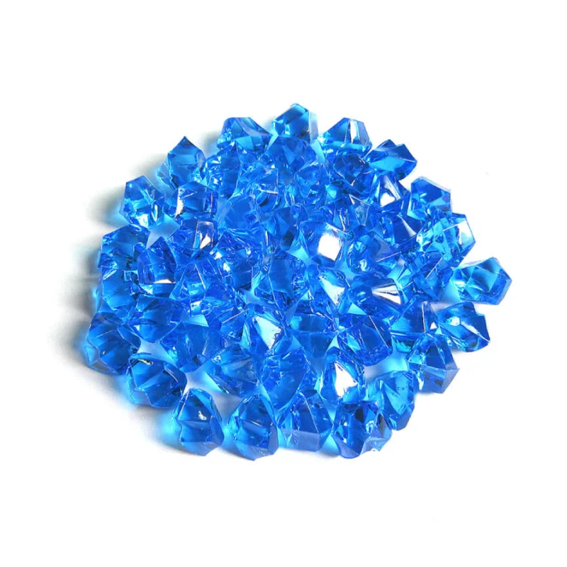 500pcs Pack Colorful Acrylic Ice Cube Decoration Acrylic Simulated Ice Cube Acrylic Stone Ornaments