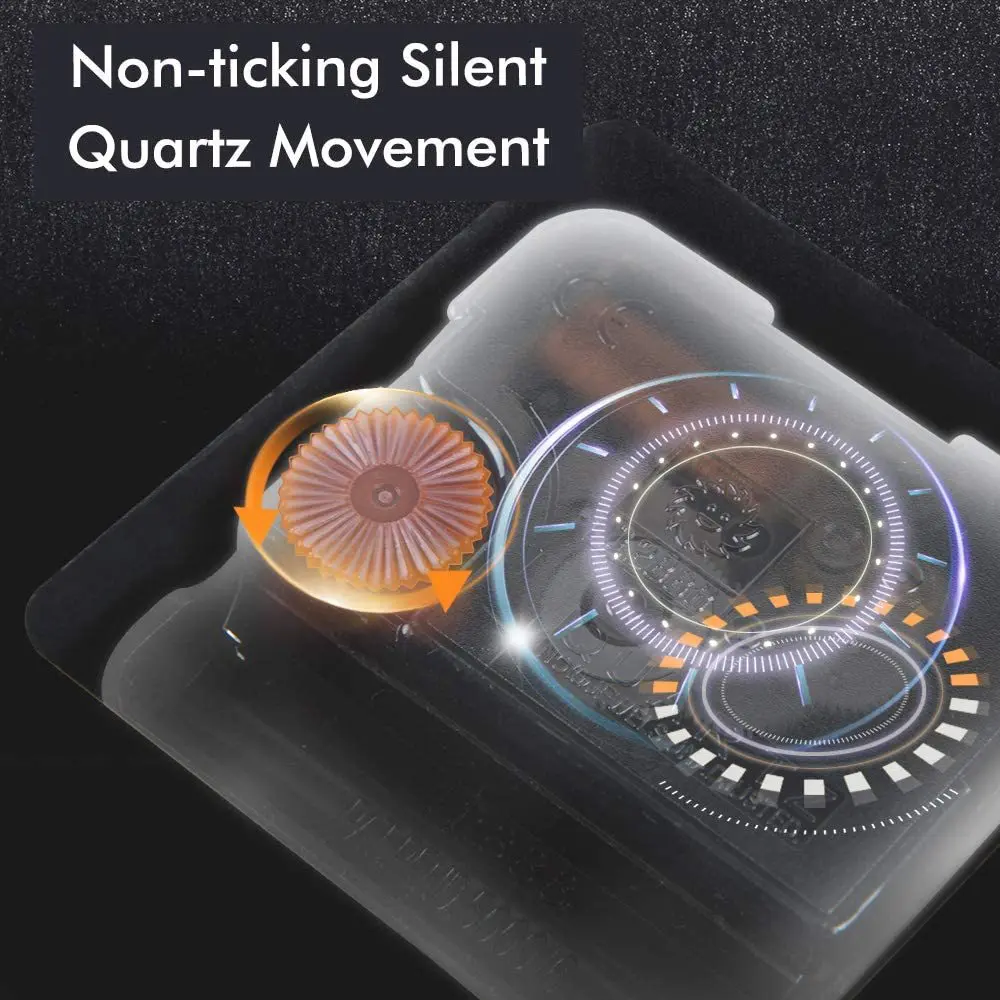 Designer Retro Hanging Clock Modern Style Wall Clock For Living Room With Art Picture