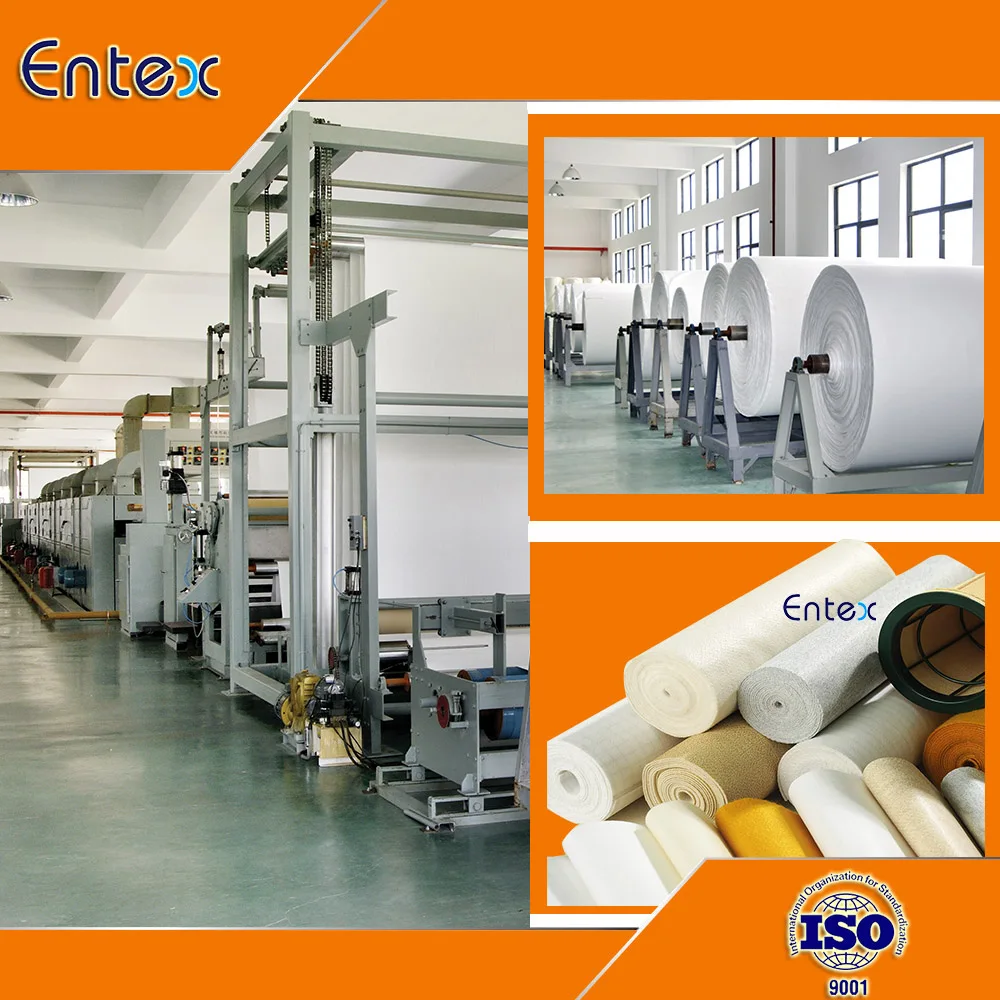 Polyester needle punched felt 400 300 gsm non woven filter cloth cotton 550g/m2 polyester dust filter bag