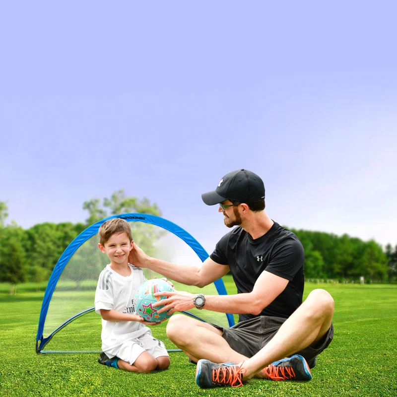 Лидер продаж, Детская сетка из полиэстера для игры в футбол 1,75 дюйма, Софтбол, складной футбольный гол