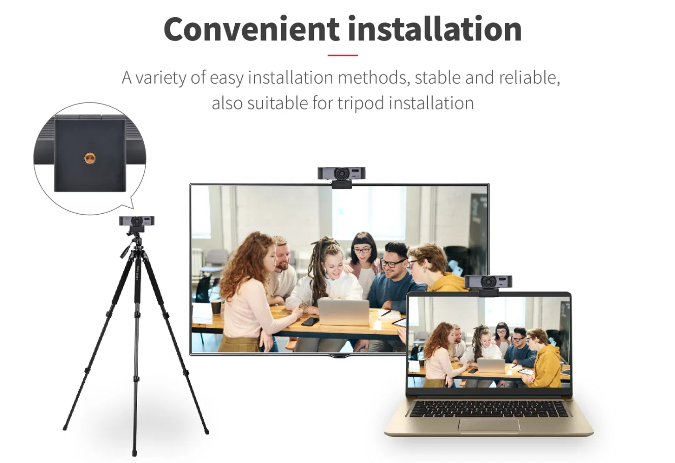 JX1702U Beamforming Microphone Array USB3.0 Camera AI Tracking  4K Webcam for Conference