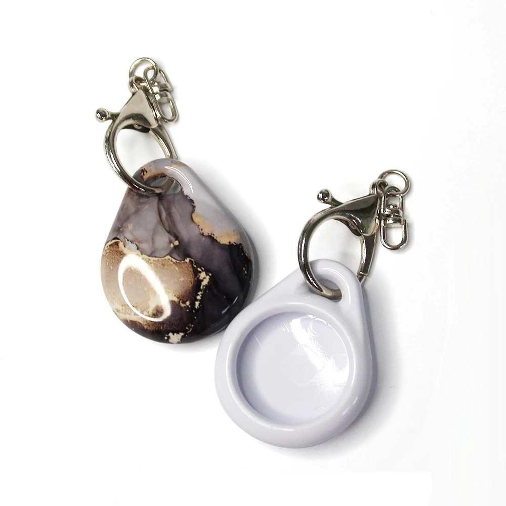 Kingsub Sublimation Airtag Case Cute Blank Shockproof Protective White Sublimation Airtag Case