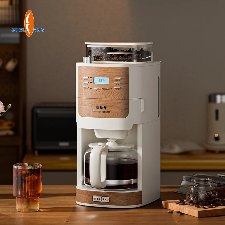 Automatic Coffee Grinder And Brewing Professional Espresso Electric Drip Coffee Maker With Grinder