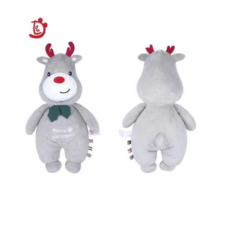 Factory custom super soft plush animal toys Cute Christmas deer design manufacturers custom animal plush toys