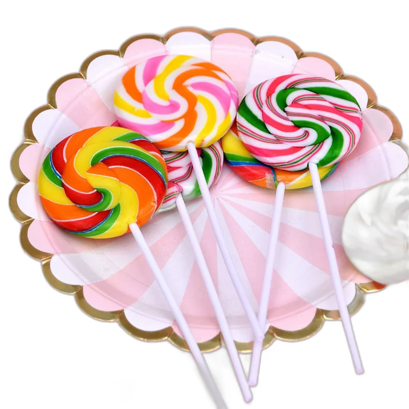 Wholesale High Quality  Hard Candies Fruit Flavors Halal Candy Support OEM Sweets Swirl lollipop