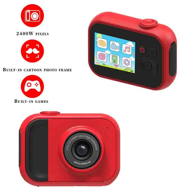 Детская цифровая Экшн-камера, подарок на день рождения, цифровая видеокамера для детей
