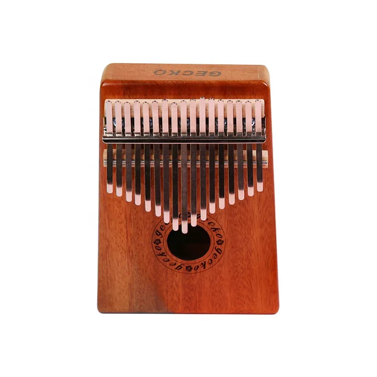 Thumb-fingered harp, mahogany finger harp, a two-fingered harp instrument