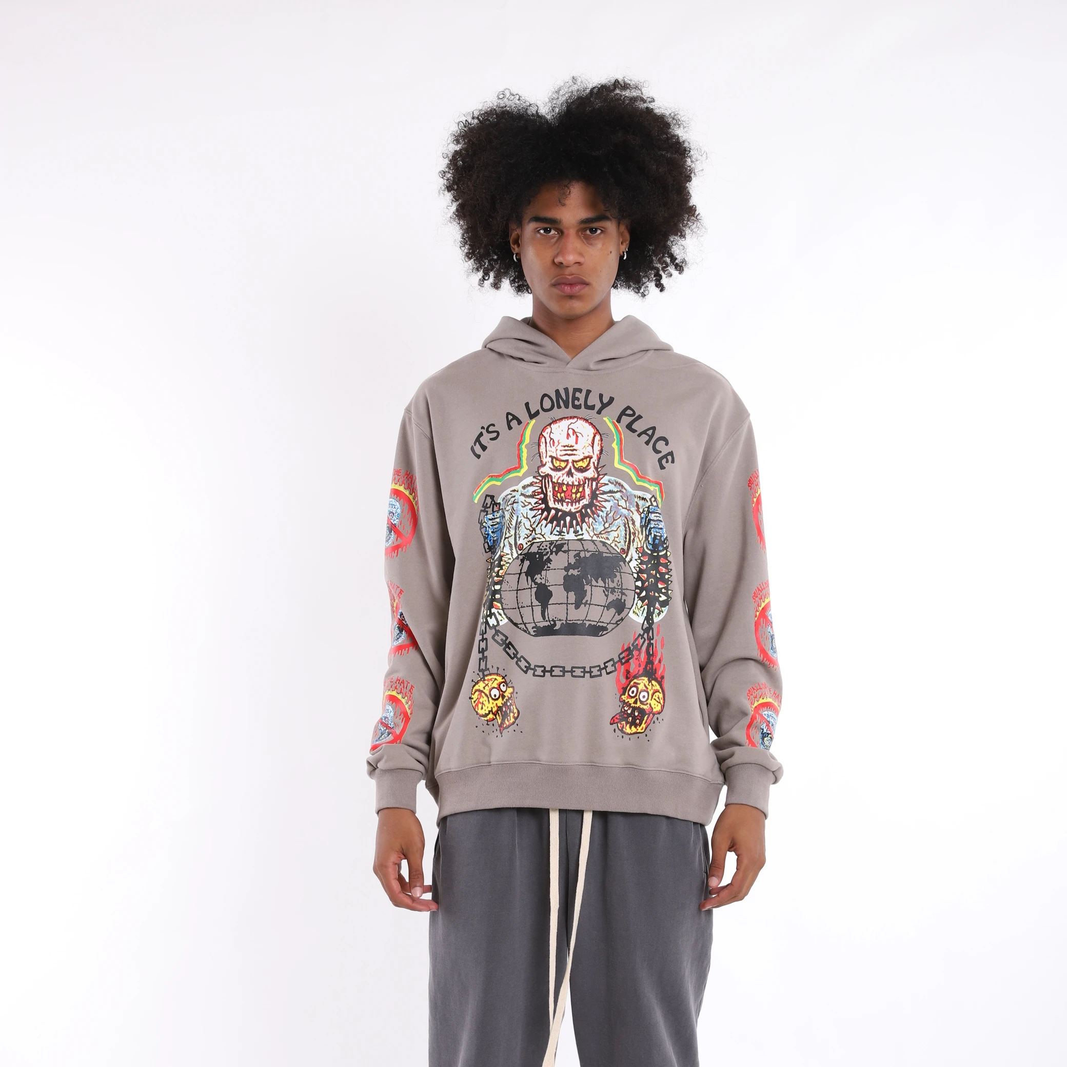 
OEM Streetwear Clothing Factory Custom Sublimated Logo Printing Hoodie 