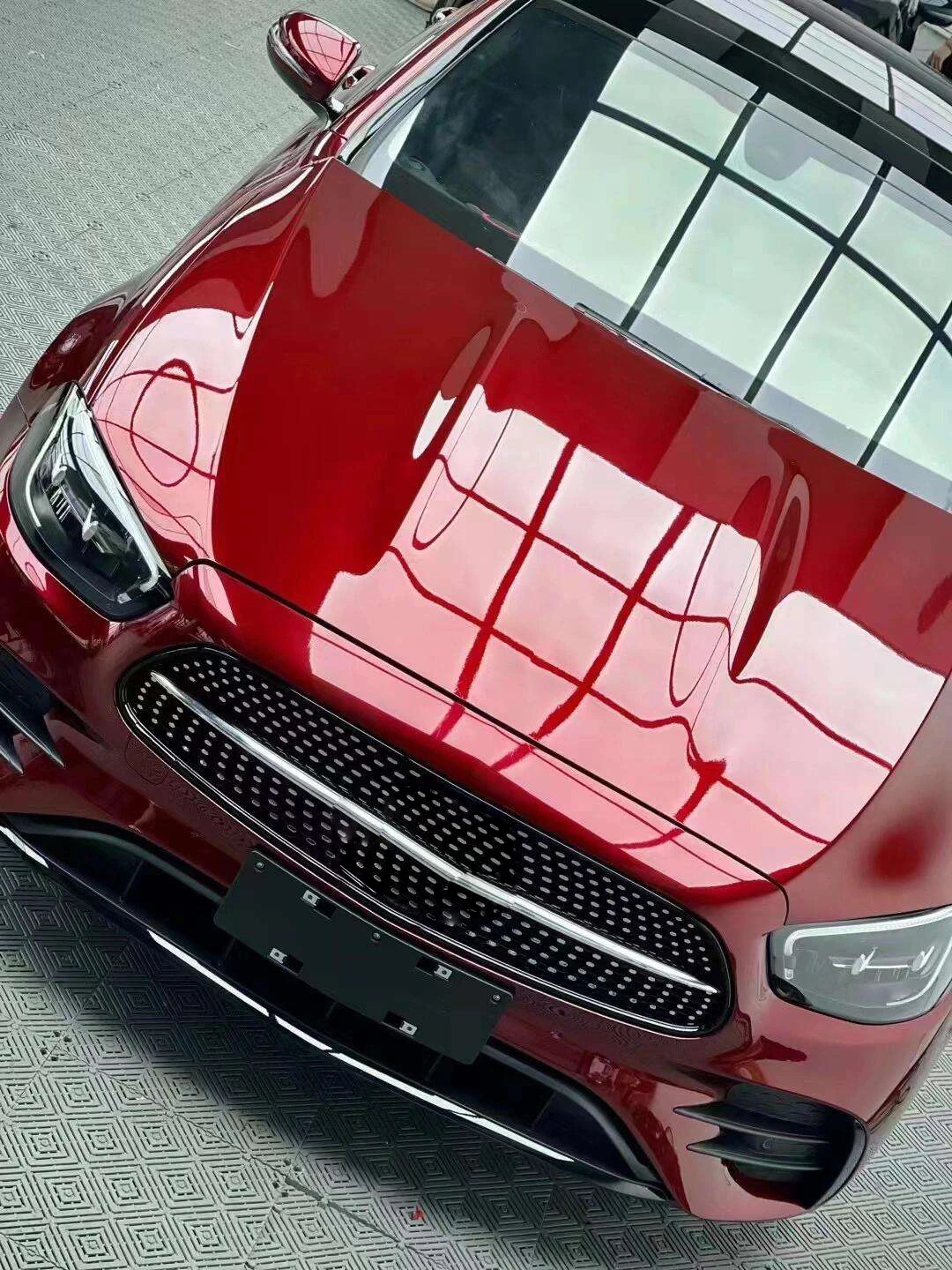 CARKOO PET Dragon Blood Red Color Change Film Air Bubble Free Vehicle Vinyl Foil Liquid Metallic Film On Car