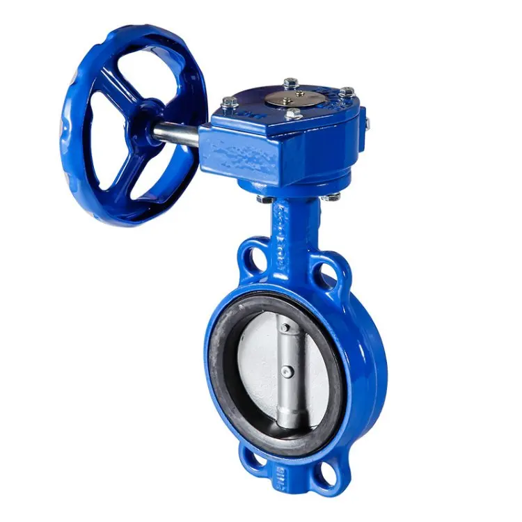 Industrial Butterfly Valve Soft Seal Centerline Wafer Type Cast Steel Butterfly Valve