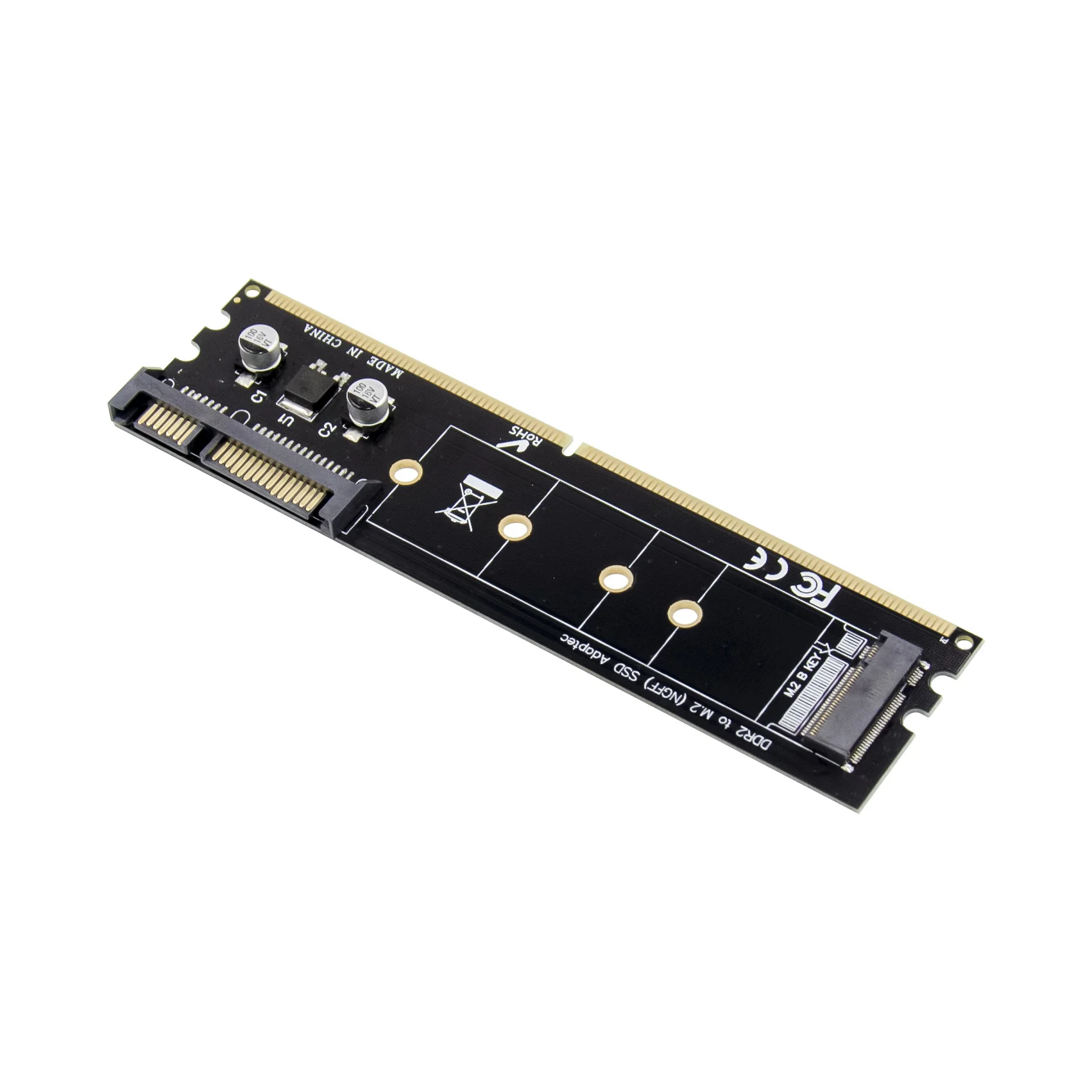 Sunweit DDR to M.2 Hard Disk Adapter Card SATA to M.2 (NGFF) B-key M.2  Adapter DDR Memory to M.2 SSD B-Key Adapter