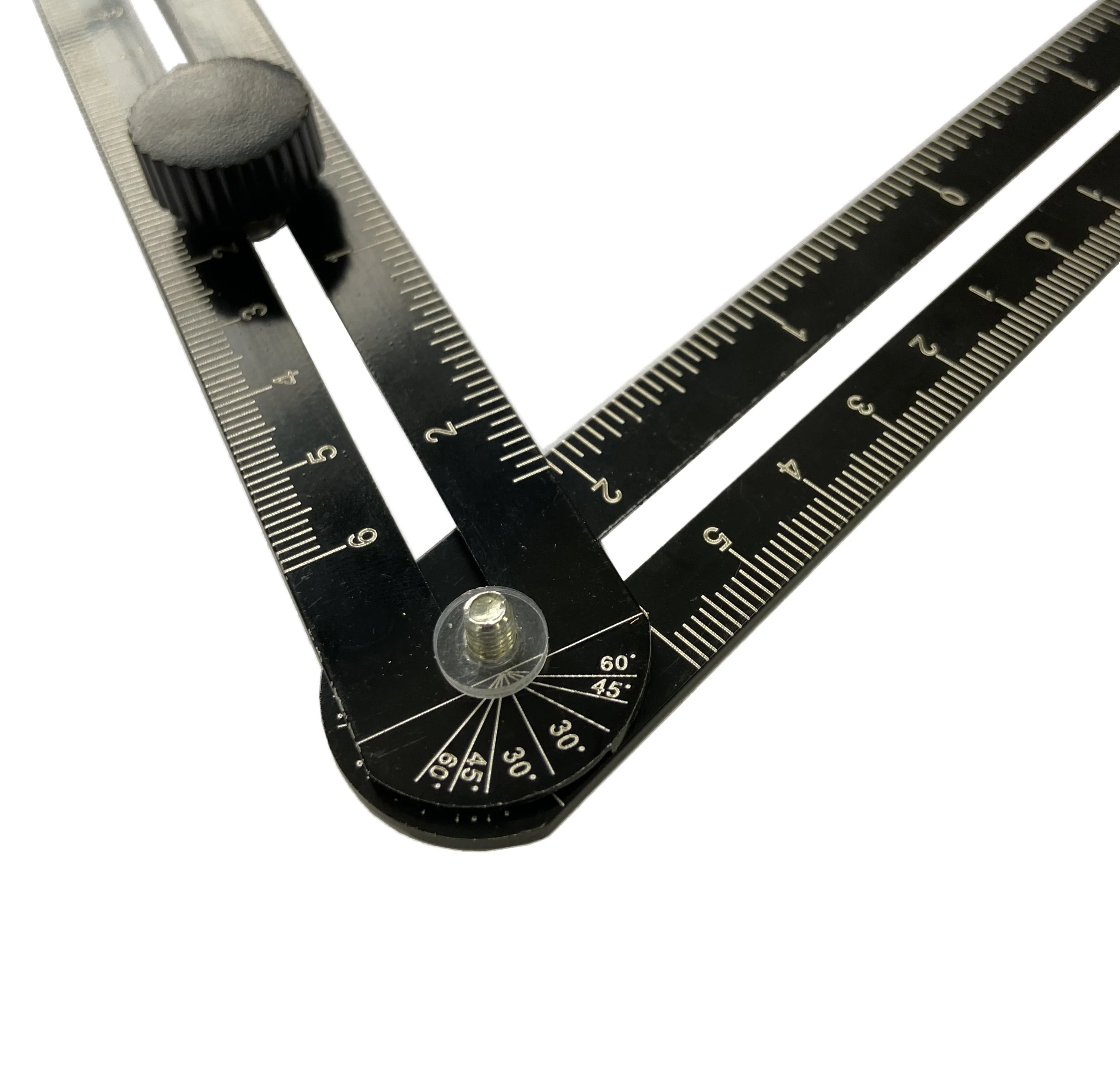 6-Sides Multi Angle Measuring Ruler Protractors Adjustable Floor Tile Hole Locator Woodworking Universal Puncher