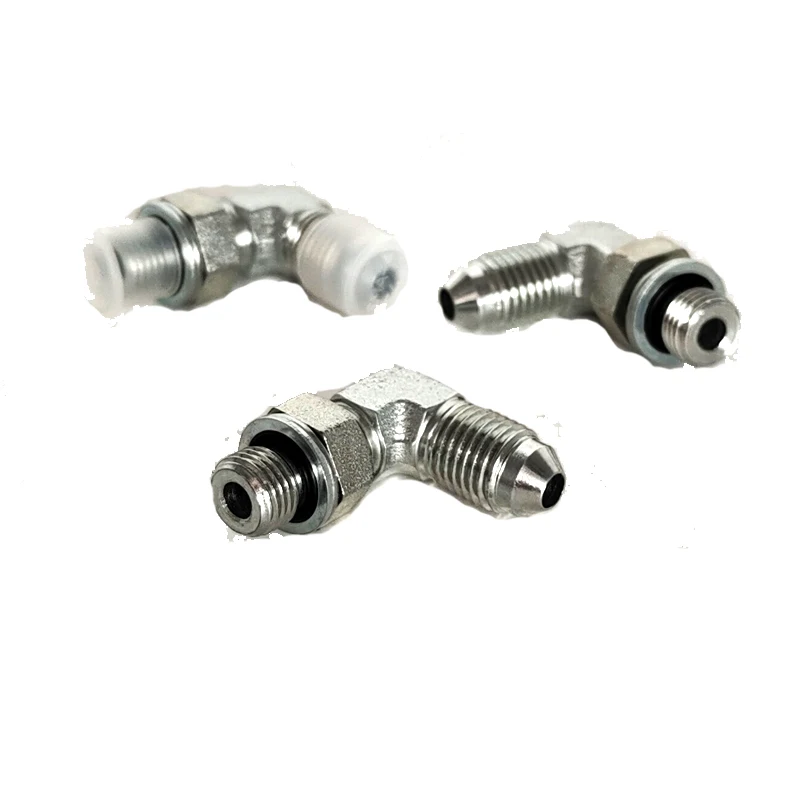 90 Elbow JIC Male 74 Degree Cone /Metric Male Adjustable Stud End L-Series ISO 6149-3 Cone Flared Tube Fitting 1JH9-OG