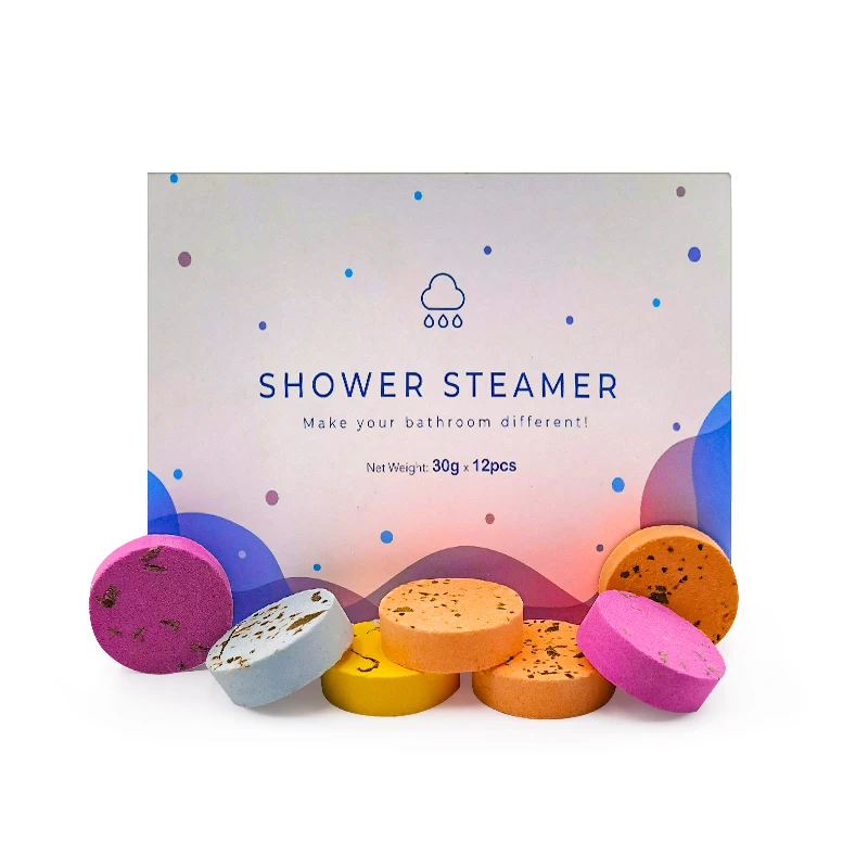 Private Label Lavender Dessert Tea Aromatherapy Shower Bomb Tablet Salt Bath Fizzi Bomb Ball Spa Shower Sale