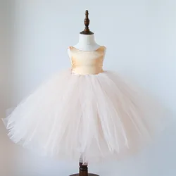 Girl  tutu skirts Party  wear Gown Flower Girls Dresses for Wedding  Birthday Kids Clothes Princess Tulle Children Costume