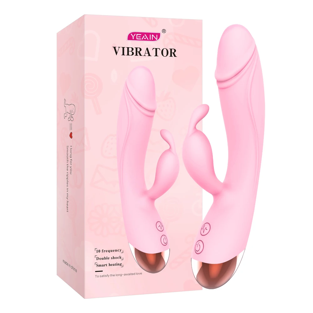  Yeain 10 Speed Vibration Waterproof Silicone Sex Toys Female Masturbation G Spot Rabbit Vibrator for