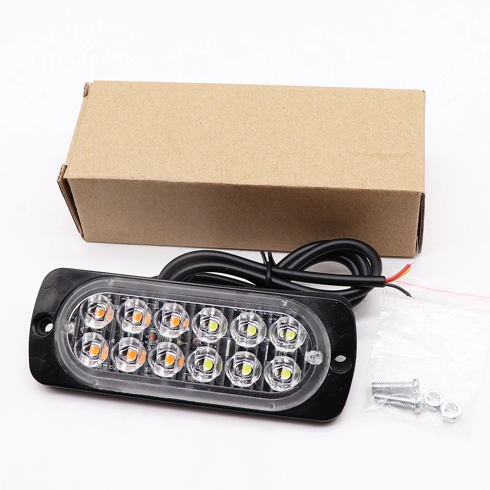 
 12 светодиодных сигнальных ламп, аварийный сигнал, противотуманный мигающий свет  