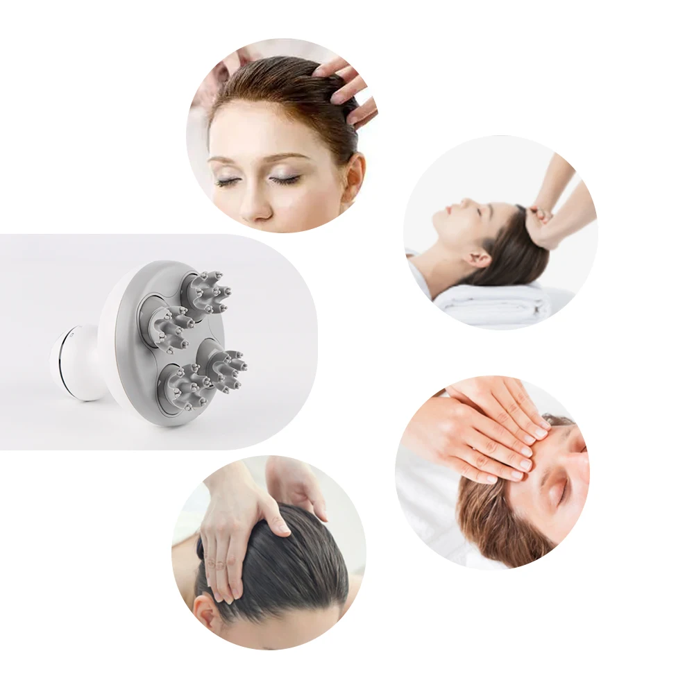 Synogal factory price portable handheld electric hair scalp massage multifunctional Ixp7 head massager