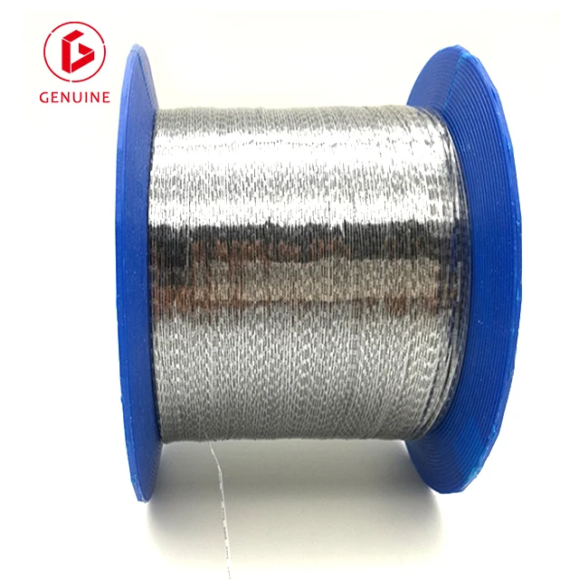 Swing thread for woven label in 0.8mm width with your Customize text or LOGO